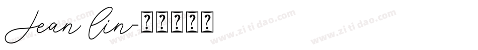 Jean lin字体转换